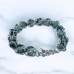 Birdcage Chainlink with Kiwi Jasper Beads