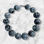 Black and White Wire Bracelet