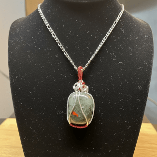 Bloodstone Wire Wrapped