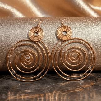 Copper Hoop Rings