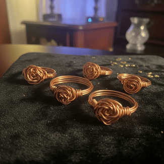 Copper Rose Ring